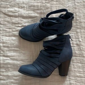 Blue booties